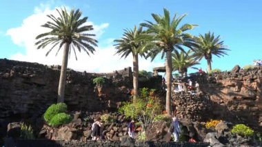 Europe, Spain, Lanzarote, Canary Islands 2023 Cesar Manrique foundation is a Manrique's studio home garden built into an old lava flow in Tahiche Las Palmas - tourist attraction