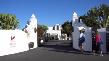 Europe, Spain, Lanzarote, Canary Islands 2023 Cesar Manrique foundation is a Manrique's studio home garden built into an old lava flow in Tahiche Las Palmas - tourist attraction