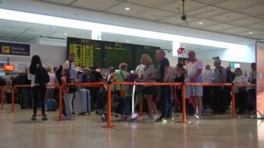 Lanzarote 2023 - International airport Cesar Manrique terminal 1 - Check-in passengers - start a vacation trip in Lanzarote Spain Europe Canary Islands