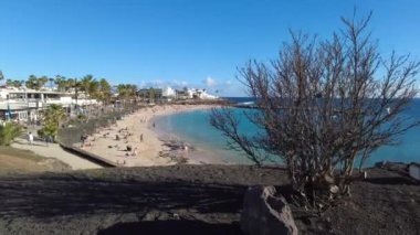 Avrupa, İspanya, İspanya, Kanada 2023 - Playa Blanca İspanya 'nın Lanzarote adasının en güneydeki kentidir.