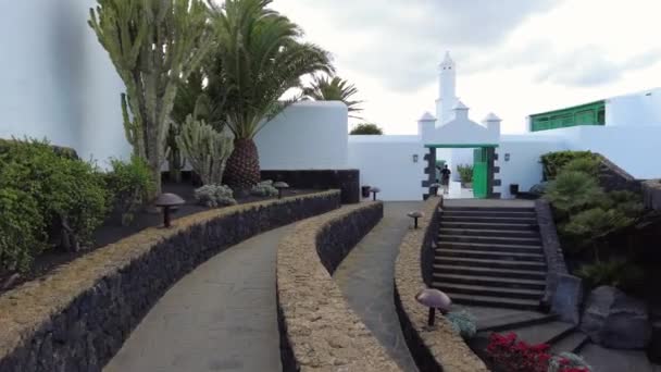 Evropa Španělsko Lanzarote Kanárské Ostrovy 2023 Casa Museo Monumento Campesino — Stock video