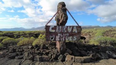 Europe, Spain, Lanzarote, Canary Islands 2023 - Cueva de los Verdes ( Cave of the Greens ) is a lava tube and tourist attraction of the Haria municipality, tourist attraction in biosphere reserve