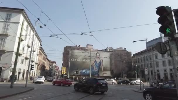 Europe Italie Milan 2023 Touristes Foule Visitent Centre Ville Faire — Video