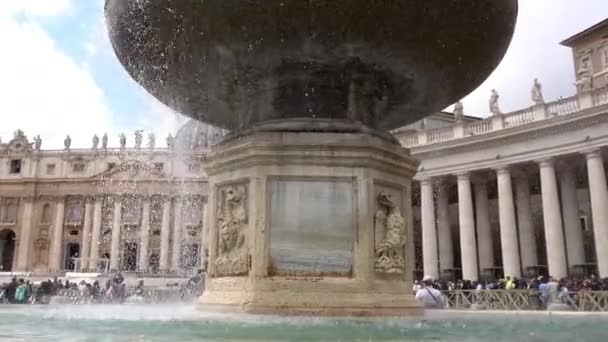 Europa Italia Roma 2023 Turisti Fedeli Cattolici Visitano Piazza San — Video Stock