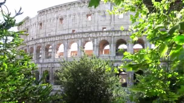 Europa Italien Rom 2023 Das Kolosseum Ist Eines Der Sieben — Stockvideo