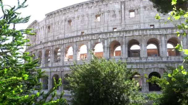 Europa Włochy Rzym 2023 Koloseum Jest Jednym Siedmiu Cudów Światowego — Wideo stockowe