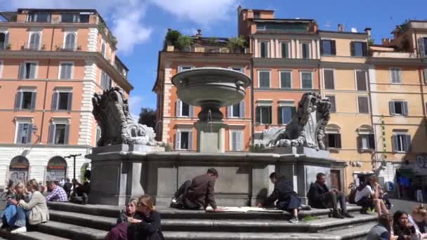 Італія 2023 Базиліка Санта Марія Трастевере Найважливішим Місцем Католицького Богослужіння — стокове відео