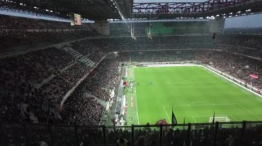 Avrupa, İtalya, MILAN Aralık - San Siro futbol stadyumu Giuseppe Meazza - Inter ve Milan 'ın yeni stadyumunun inşası için olası yıkım projesi