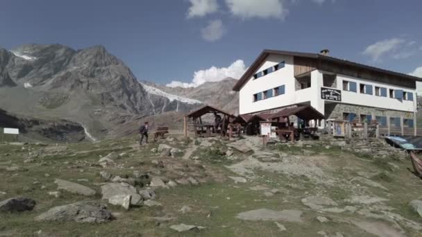 Evropa Itálie Val Malenco Sondrio 2023 Útočiště Roberta Bignamiho Vysokých — Stock video
