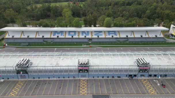 Europa Italia Autódromo Nacional Monza Circuito Internacional Fórmula Situado Dentro — Vídeo de stock