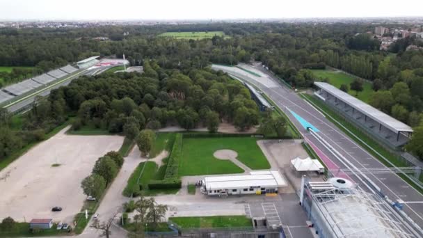 Europe Italy Monza National Autodrome International Formula Racing Circuit Located — Stock Video