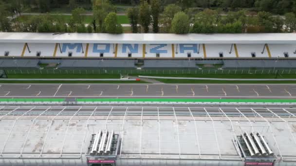 Европа Италия Национальный Автодром Монце Международная Гоночная Трасса Формулы Расположенная — стоковое видео