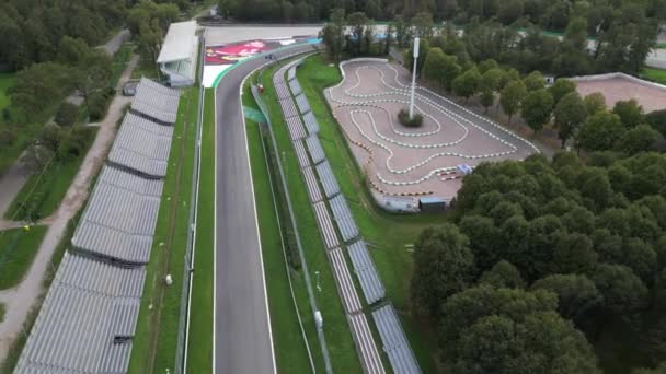 Ευρώπη Ιταλία Εθνικό Αυτοδρόμιο Monza Είναι Ένα Διεθνές Αγωνιστικό Κύκλωμα — Αρχείο Βίντεο