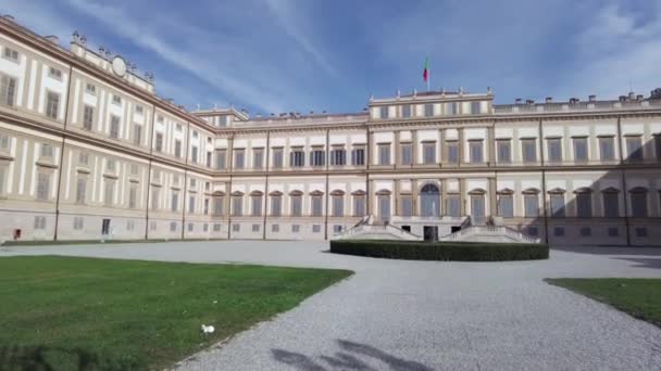 Európa Olaszország Villa Reale Monza Brianza Lombardy Neoklasszikus Stílusú Épület — Stock videók
