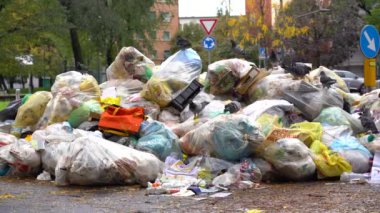 Şehirdeki çöplük, ekoloji konsepti