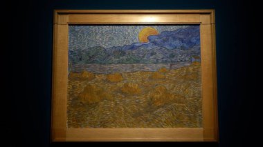 Avrupa, İtalya, Milan 11-24-2023 - Van Gogh Sanat Sergisi Mudec Müzesinde