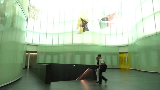 Европа Италия Милан 2023 Выставка Работ Ван Гога Музее Мудека — стоковое видео