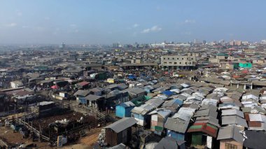 Ghana, Accra, 10,18,24  AGBOGBLOSHIE  people live in slum largest landfill illegal dump in Africa for electronic and plastic waste.  Odaw River High environmental toxic pollution area, climate change  clipart