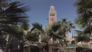 Afrika, Fas Marakeş 07.012025 Ben Salah Camii veya Ben Saleh Camii, Marakeş 'in tarihi Medine' sinde 14. yüzyıl Marinid camii.