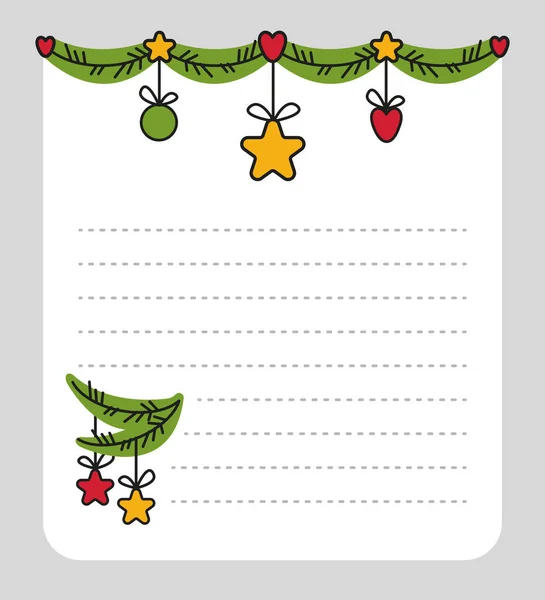 Noel kartı. Yeni yıl mektubu