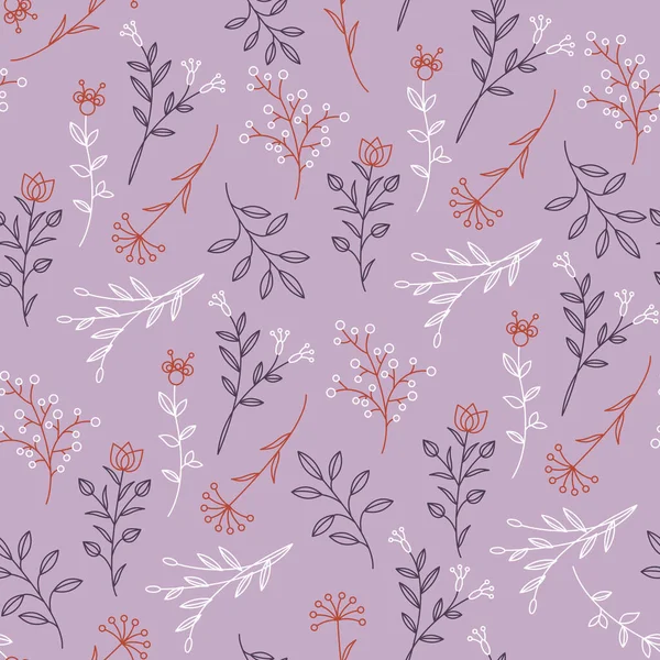 Herbal pink seamless stroke pattern