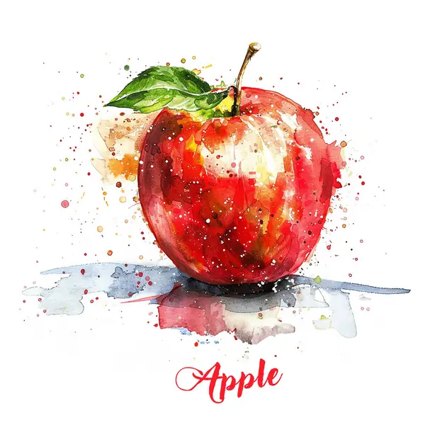 Beyaz arkaplanda elma suyu rengi