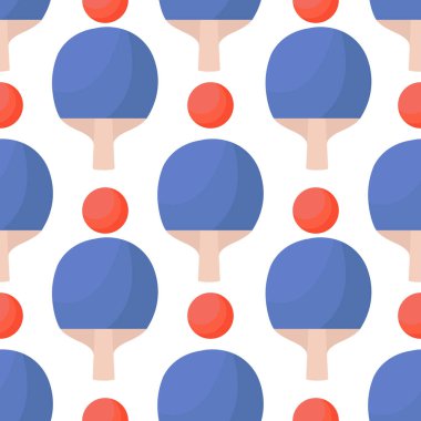 Renkli pinpon şablonu. Masa tenisi baskısı. arka plan, duvar kağıdı, ambalaj kağıdı, defter kapağı şablonu. Spor arkaplanı.