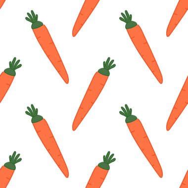 Havuçlu canlı ve pürüzsüz desen. Güzel paskalya baskısı. Arkaplan, pankart, duvar kağıdı, ambalaj, defter kapağı şablonu.