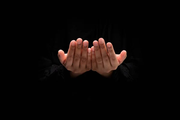 Образ Руки Мусульманки Іслам Молиться Рука Молиться — стокове фото