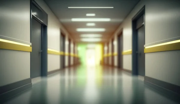 Blur clinic interior background with defocused effect. Healthcare and medical concept