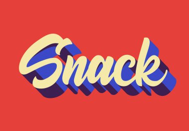 Çıtır çıtır bir metin, el yazısı, işiniz için yaratıcı bir kavram. Chips modern tarz, ürün. Vektör illüstrasyonu.