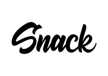 Gevrek metin, el yazısı, işiniz için yaratıcı bir kavram. Chips modern tarz, ürün. Vektör illüstrasyonu.