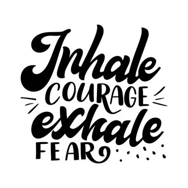 Mental health quote in hand drawn lettering style. Positive typography poster with inspirational text. Vector illustration for prints, banners, sticker.