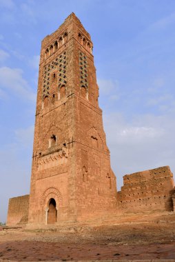 ALGERYA 'DA TLEMCEN' DE MANSOURAH MINARET 'İN GİZLİ Yıkıntıları