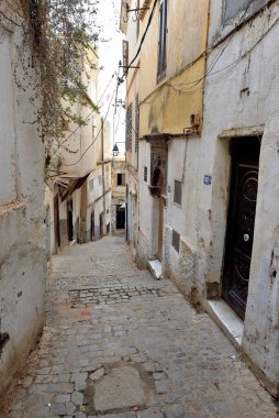 Cezayir 'deki KAZBah Tıp Kasabası, Algeria' nın Kaptanı. UNESCO KIZLIK SİTESİ. 