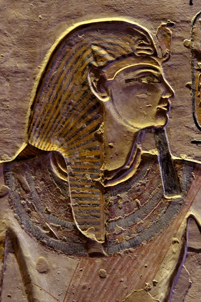 Ősi Egyiptomi Festmények Sírokból Királyok Völgyében Luxorban Egyiptomban — Stock Fotó