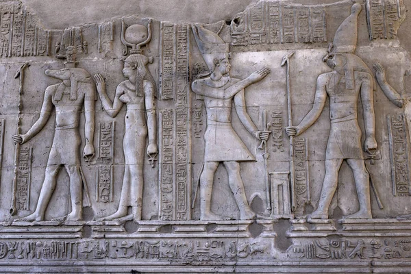 이집트 룩소르에 왕들의 골짜기에 무덤에서 고대에 그림들 스톡 사진