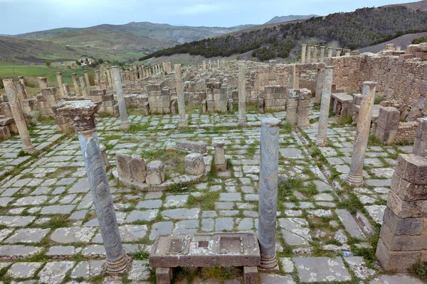 Археологический Сайт Эмила Алжире Римлянин Губит Ранние Христианские Руины Сайт — стоковое фото