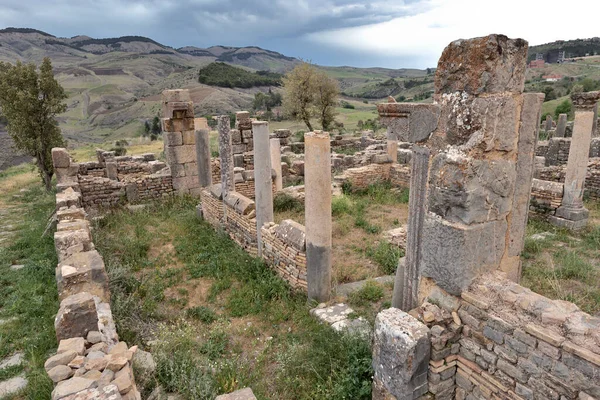 Djemila Sitio Arqueológico Argelia Roman Ruins Early Christian Ruins Sitio — Foto de Stock