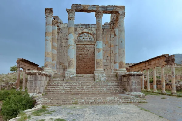 Djemila Sitio Arqueológico Argelia Roman Ruins Early Christian Ruins Sitio — Foto de Stock