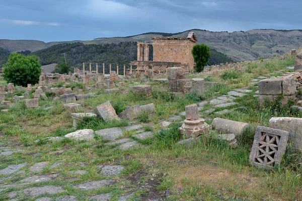 Djemila Sitio Arqueológico Argelia Roman Early Christian Ruins Sitio Herencia — Foto de Stock