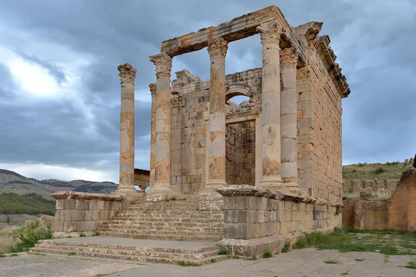 Археологический Сайт Эмила Алжире Римлянин Ранние Христианские Руины Сайт Геритаж — стоковое фото