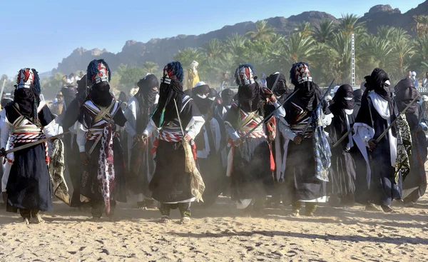 Touareg Festival Sebiba Dans Oasis Djanet Algerie Sud Dans Desert — Photo