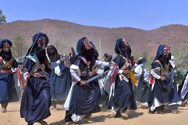 Sebiba Touareg Fesztiválja Djanet Oasis Ban Sahara Desert Ben Djanet — Stock Fotó