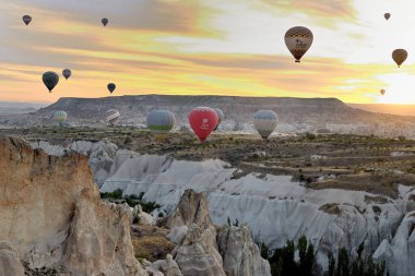 KAPPADOCIA 'DE sıcak hava balonları Turkey' de