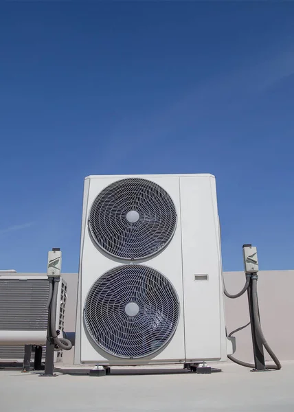 Air Conditioning Hvac Installed Roof Industrial Buildings — Foto de Stock