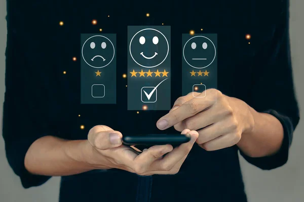 Customers rate service provider satisfaction through the application. The service experience in the online application will assess the quality of the service.