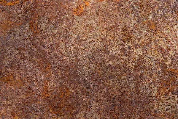 Metal rust, orange color on metal plate use as background