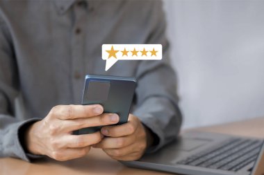 Mükemmel iş derecelendirme hizmeti derecelendirme hizmeti deneyimleri çevrimiçi uygulamalar, memnuniyet anketleri, hizmet kullanıcıları