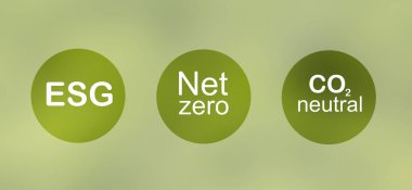 ESG, ağ sıfır, CO2 nötr çevre için 3 görev